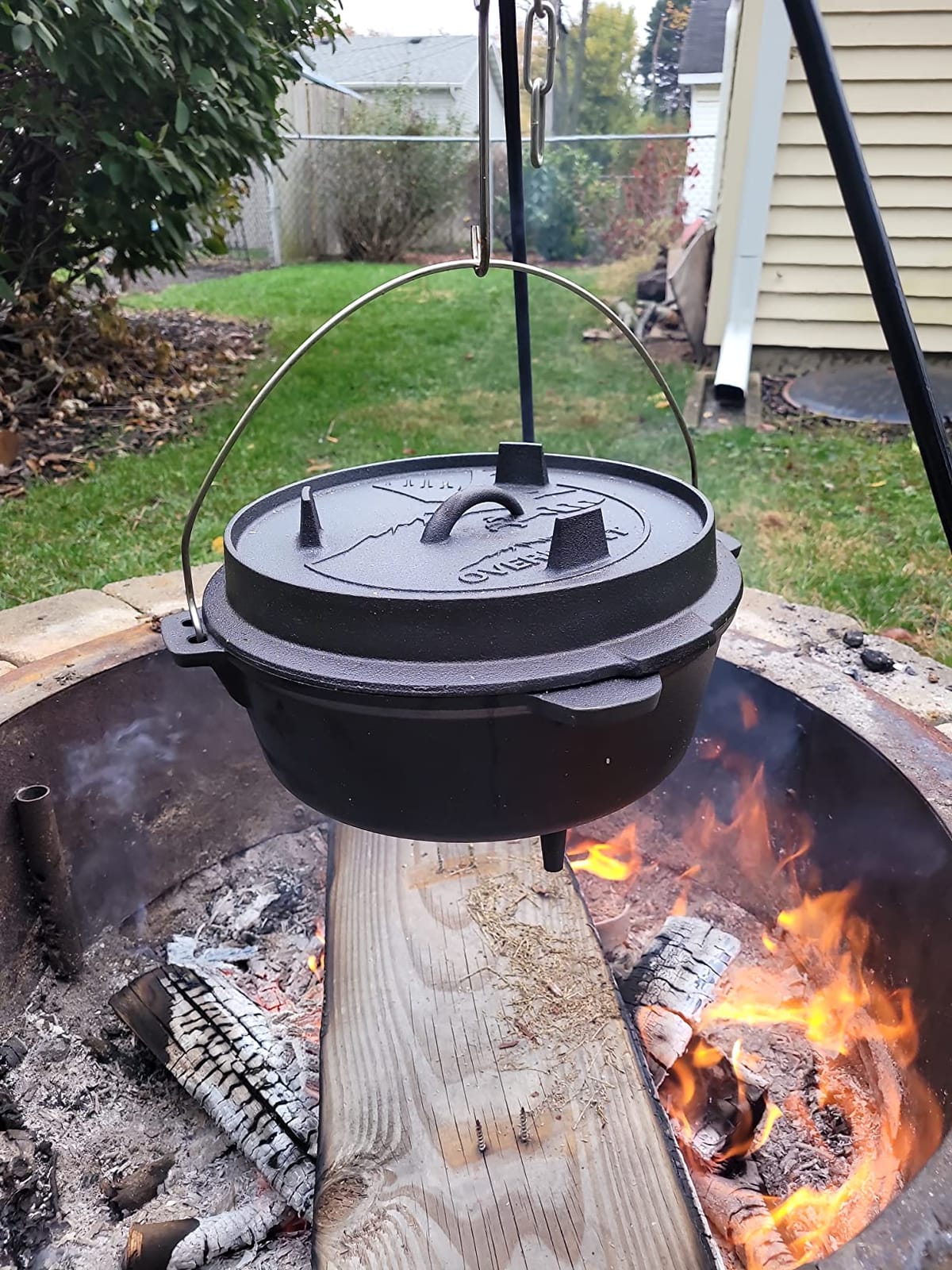 Overmont 6QT Cast Iron Dutch Oven - Pre-Seasoned Pot with Lid Lifter & Legs customer photo 2
