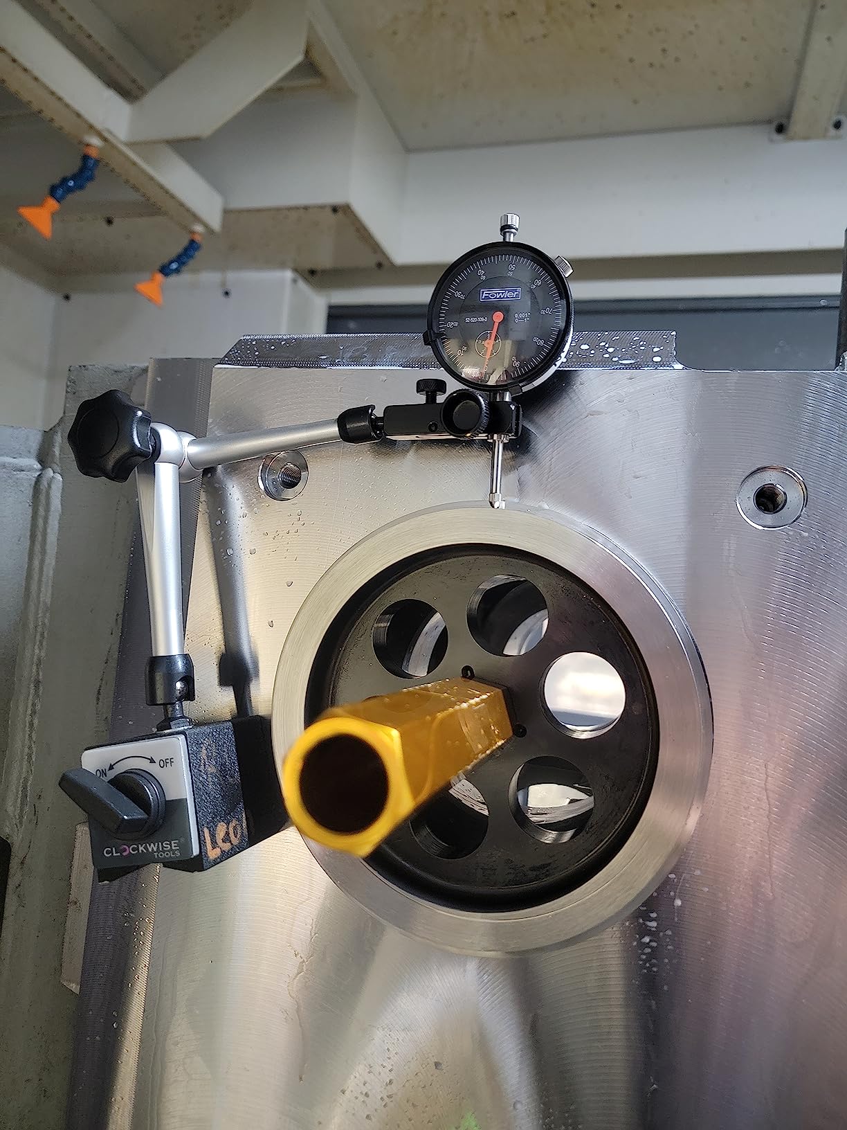 Clockwise Tools Magnetic Base, MGBR-01, Magnetic Stand for Digital Dial Indicators, 176lbs Max Pull customer photo 1