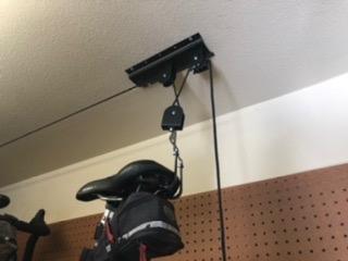 Bike Hoist, Ceiling Bicycle Lift, 3 Pulley, 45ft Rope, 100LB Capacity customer photo 1