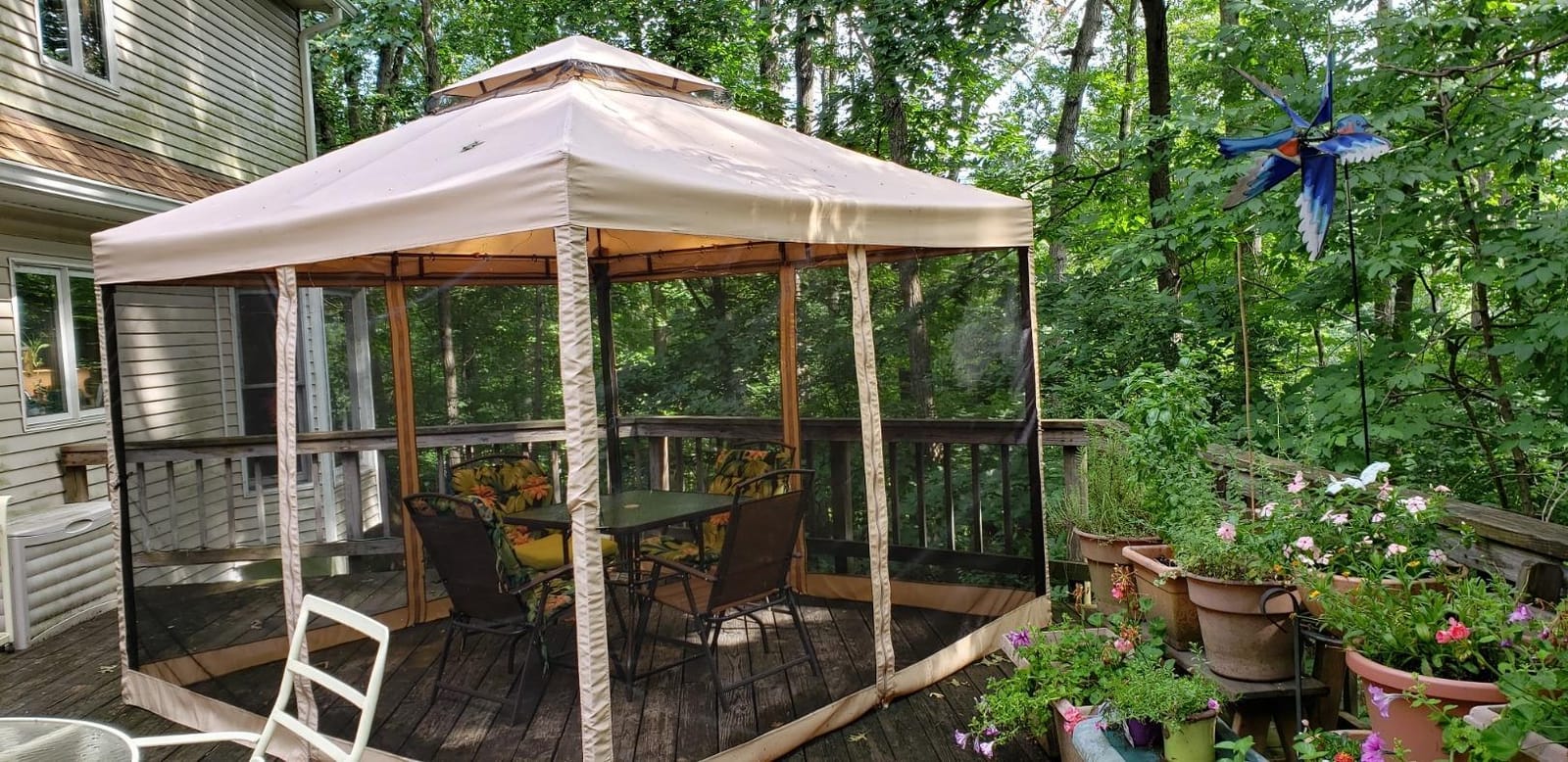 Sunnyglade 10' x10' Gazebo Canopy Soft Top Outdoor Patio Gazebo Tent customer photo 2
