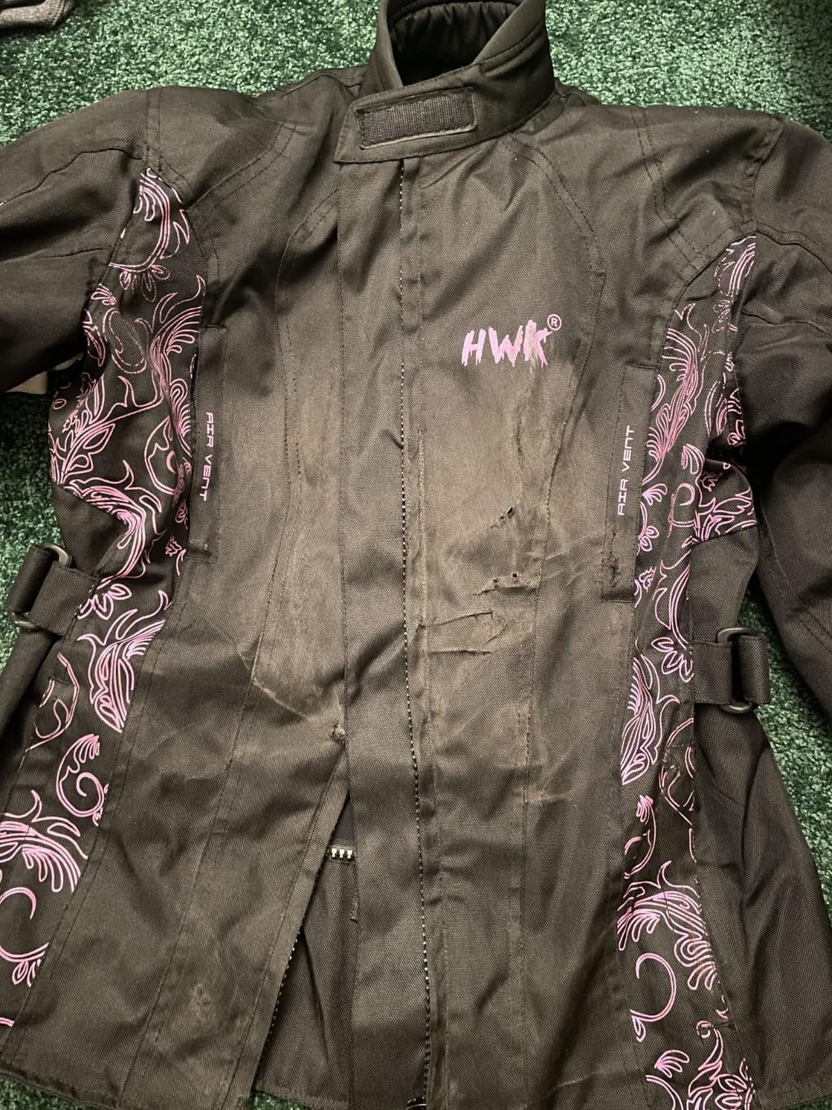 HWK Adventure Motorcycle Jacket Women with Armor, 600D Cordura, All-Season customer photo 2