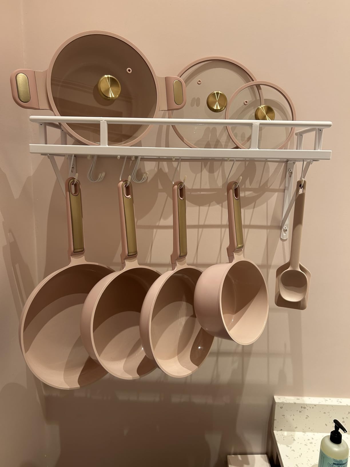 KES 30-Inch Kitchen Pan Pot Rack Wall Mounted, Hanging Storage Organizer customer photo 1