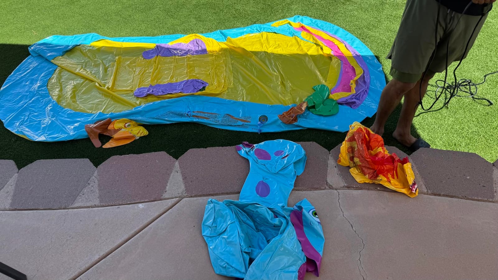 INTEX Jungle Adventure Inflatable Water Slide Park & Kiddie Swimming Pool customer photo 2