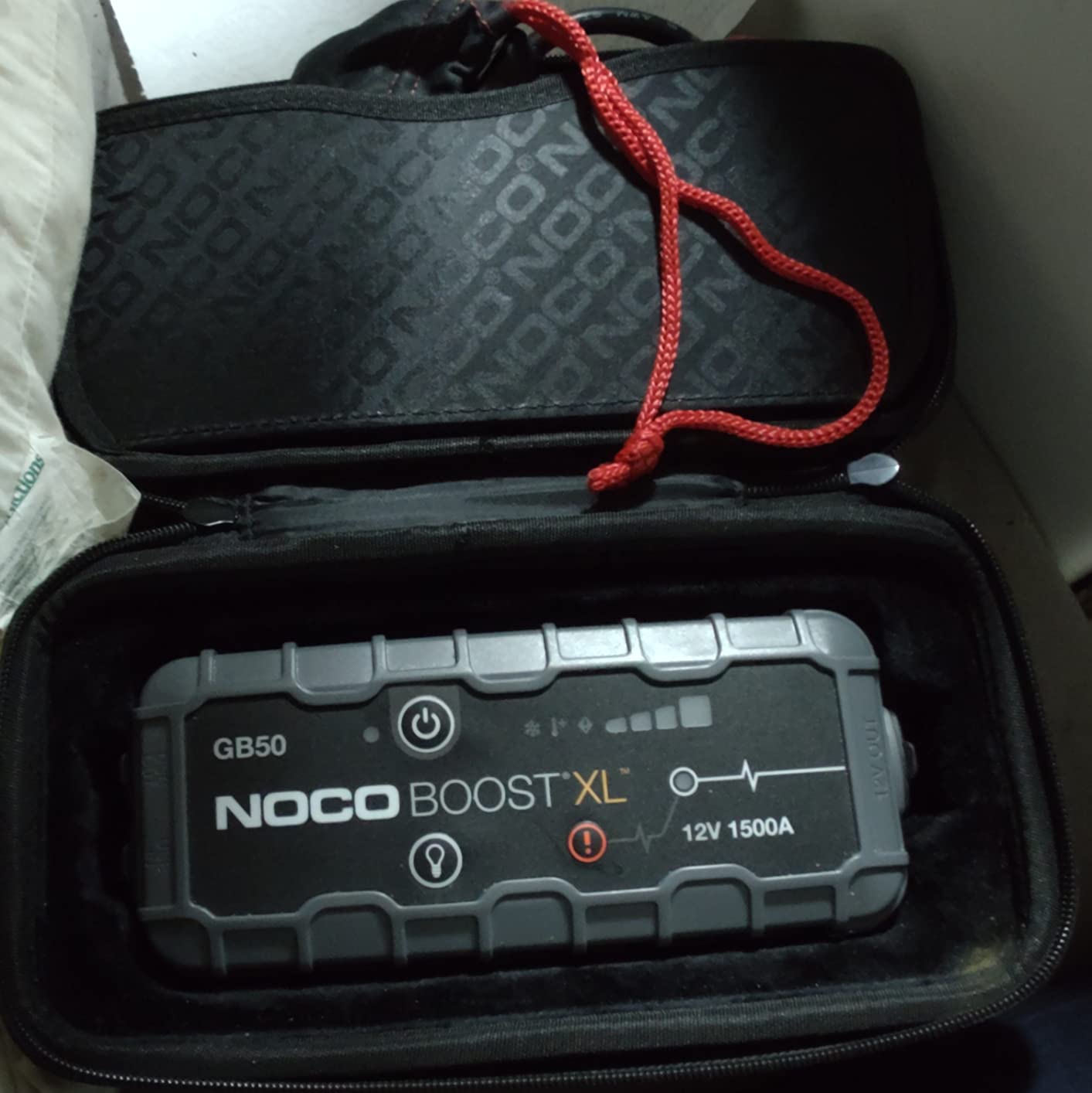 NOCO Boost GB50 1500A UltraSafe Jump Starter, 12V Lithium Battery Booster | Spark-Proof & Reverse Polarity Protection, For Car, Truck, Motorcycle, SUV, Boat, ATV, RV, up to 7.0L Gas & 4.5L Diesel customer photo 1