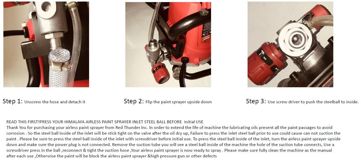 Himalaya High Pressure Airless Paint Sprayer - 3000PSI, 5/8HP, 650W Power Painter, Ideal for Home Interior, Exterior, Commercial Use, DIY Handyman-Professional Contractor Grade Spray Paint Machine customer photo 2