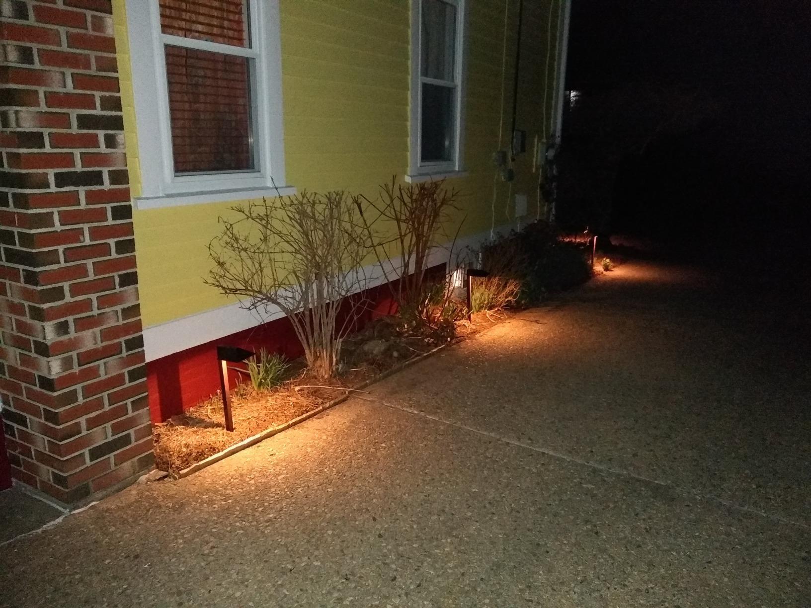 GOODSMANN Low Voltage Landscape Path Lights 8PK Kit 0.6W LED Sidewalk Landscape Lighting 22 Lumen Outdoor Electric Walkway & Pathway Lights Wired Bronze Finish 3100K Warm White with Cable Connectors customer photo 2