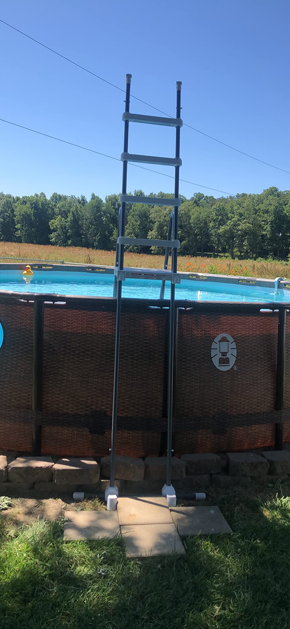 Intex 28077E Heavy Duty Deluxe Pool Ladder with Removable Steps for 52 Inch Depth Above Ground Pools customer photo 1