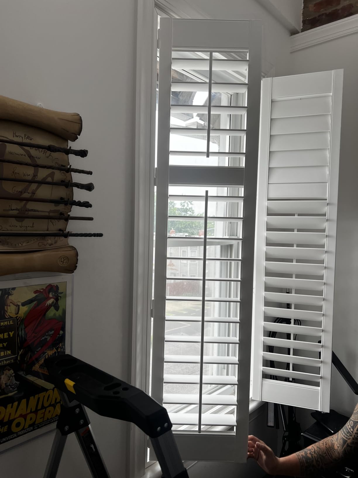 SUNCRAFT SHUTTERS-Plantation Shutters-Interior-Window COVERINGS-Custom Made in 10 Days- DIY Install -Made in North America-Never Needs Painting -25 Year Warranty-Traditional Front TILT Rod customer photo 1