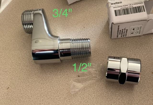 gotonovo Clawfoot Tub Faucet with Hand Shower 1.2’’ Arm,Polished Chrome customer photo 2