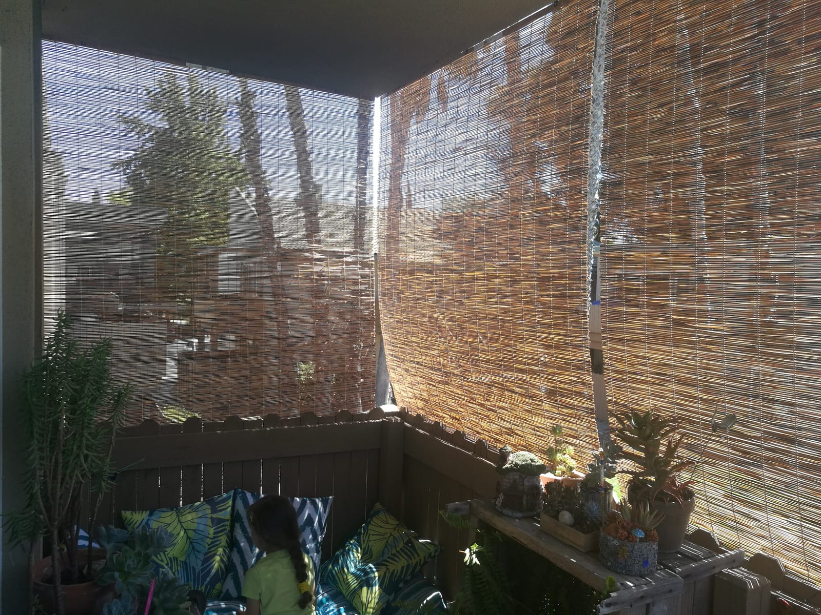 Radiance Cord Free Bamboo Shades - Roll-Up Shades for Porch, Patio & Interior Windows - Bamboo Shades for Indoor & Outdoor - Cocoa - 60