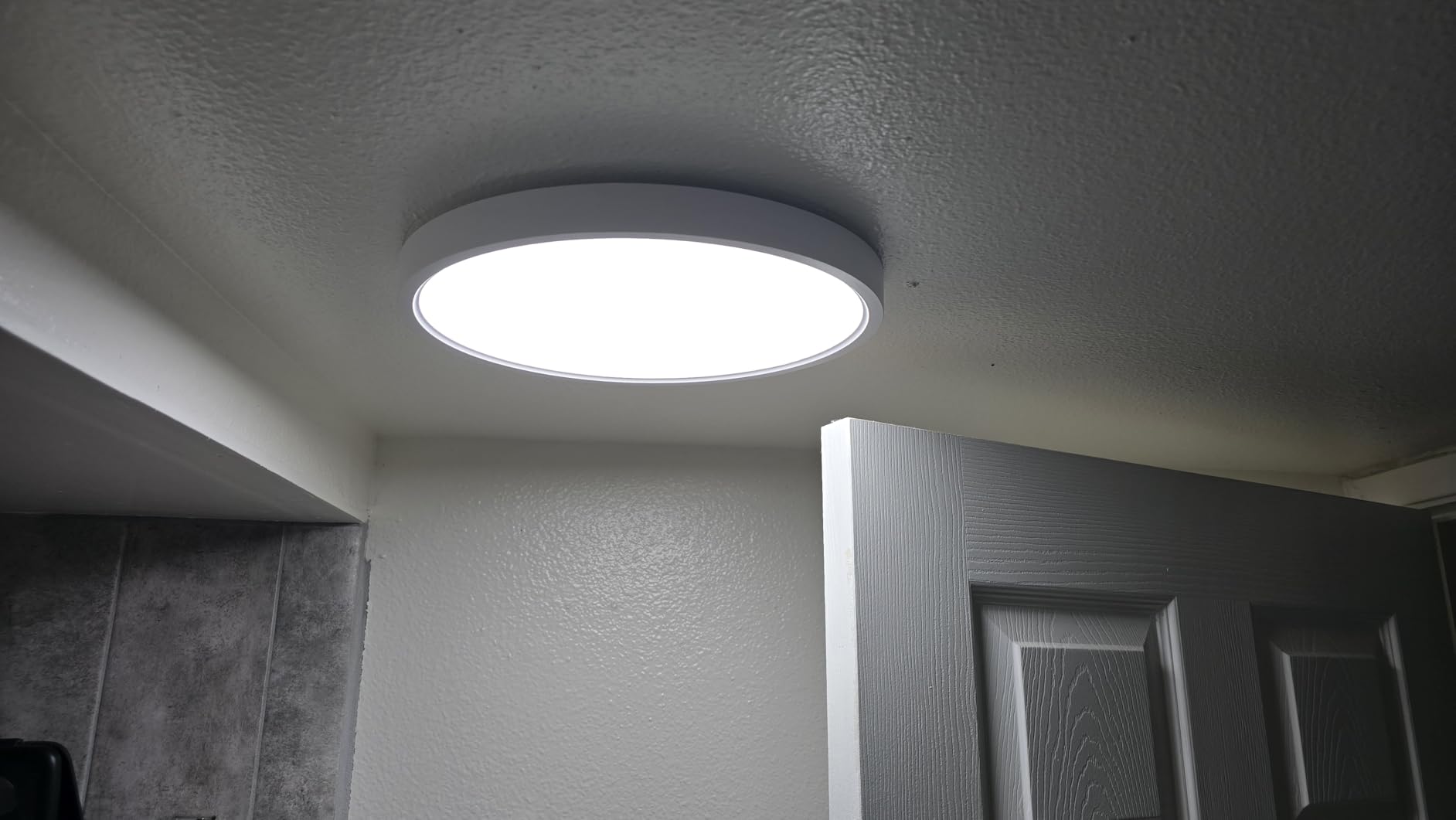 TALOYA 12 Inch Flush Mount Ceiling Light, 20W 5CCT Selectable,3000K-6500K customer photo 1