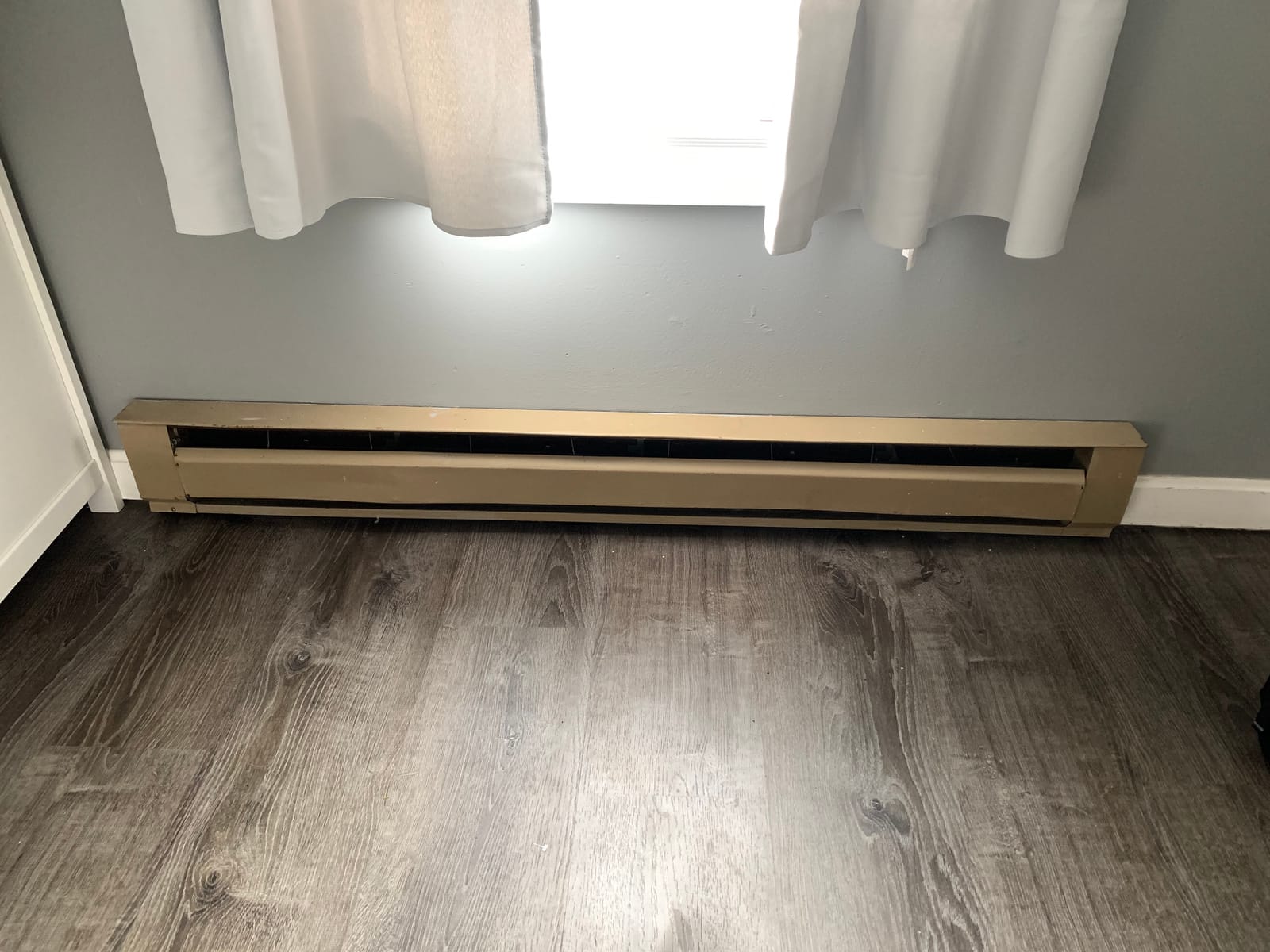 Baseboarders Basic Series 5 ft (60 in) Galvanized Steel Slip-On Baseboard Heater Cover + Left & Right Endcaps, Rust Resistant, White, for Hydronic Hot-Water Systems customer photo 1