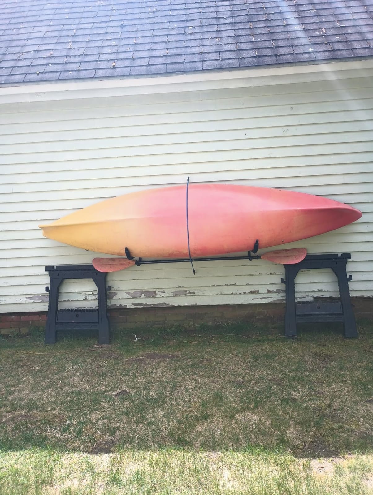80LBS Kayak Wall Hanger Wall Mount Kayak Storage Rack Swivel Rack Design Help You to Save The Garage Space - Extends 17” from Wall Suitable for Any Sized Kayaks,Canoes Boat customer photo 2