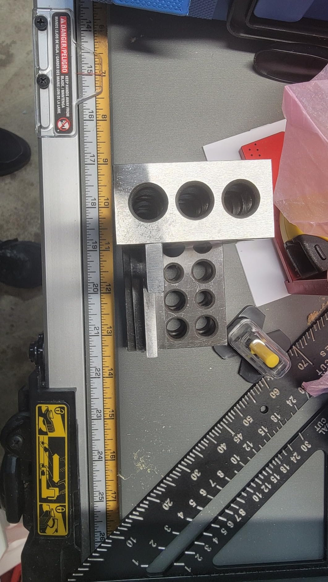Precision Machinist Square 4 Inch Engineer Square 90 Degree Right Angle Ruler Ground Hardened Steel with Seat 4 x 2.8 Inch customer photo 1