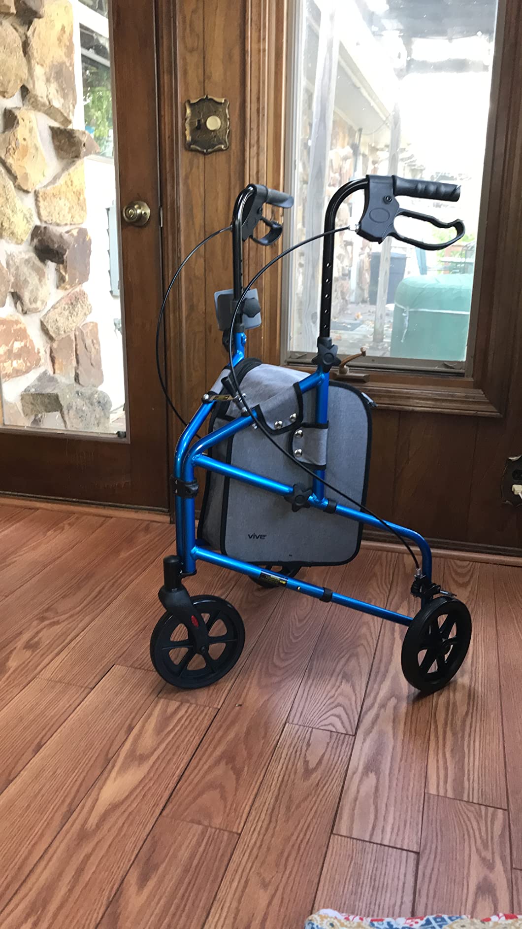 Vive Mobility 3 Wheel Walker for Seniors - Foldable Narrow Rollator Walker customer photo 2