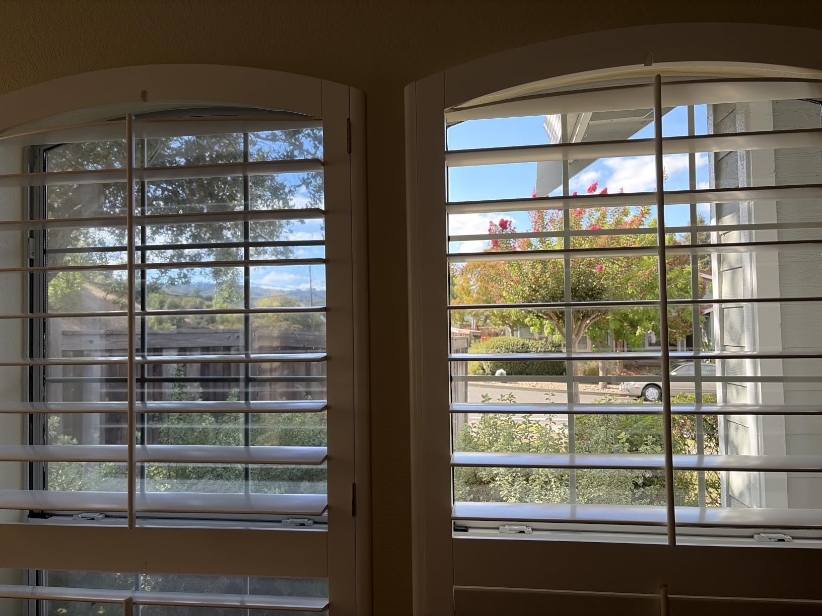 Volcanics Window Privacy Film, Stained Glass Rainbow Cling, 17.5