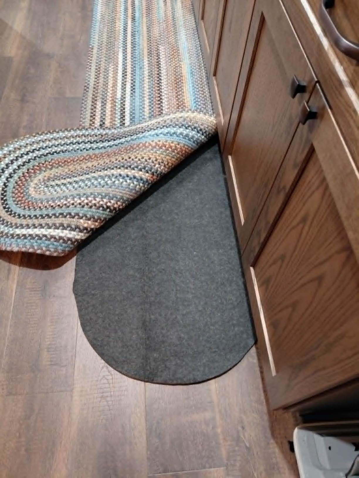 GORILLA GRIP Felt Rug Pad for Hardwood Floors with Rubber Backing, 2x8 FT customer photo 1