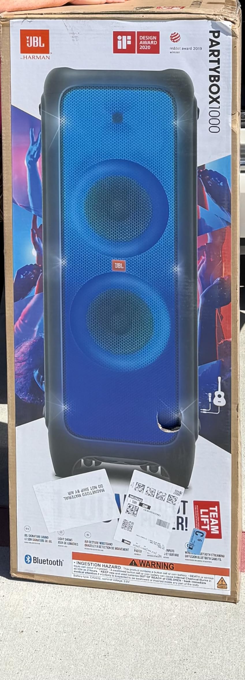 JBL PartyBox 1000 - High Power Wireless Bluetooth Party Speaker,Black customer photo 1