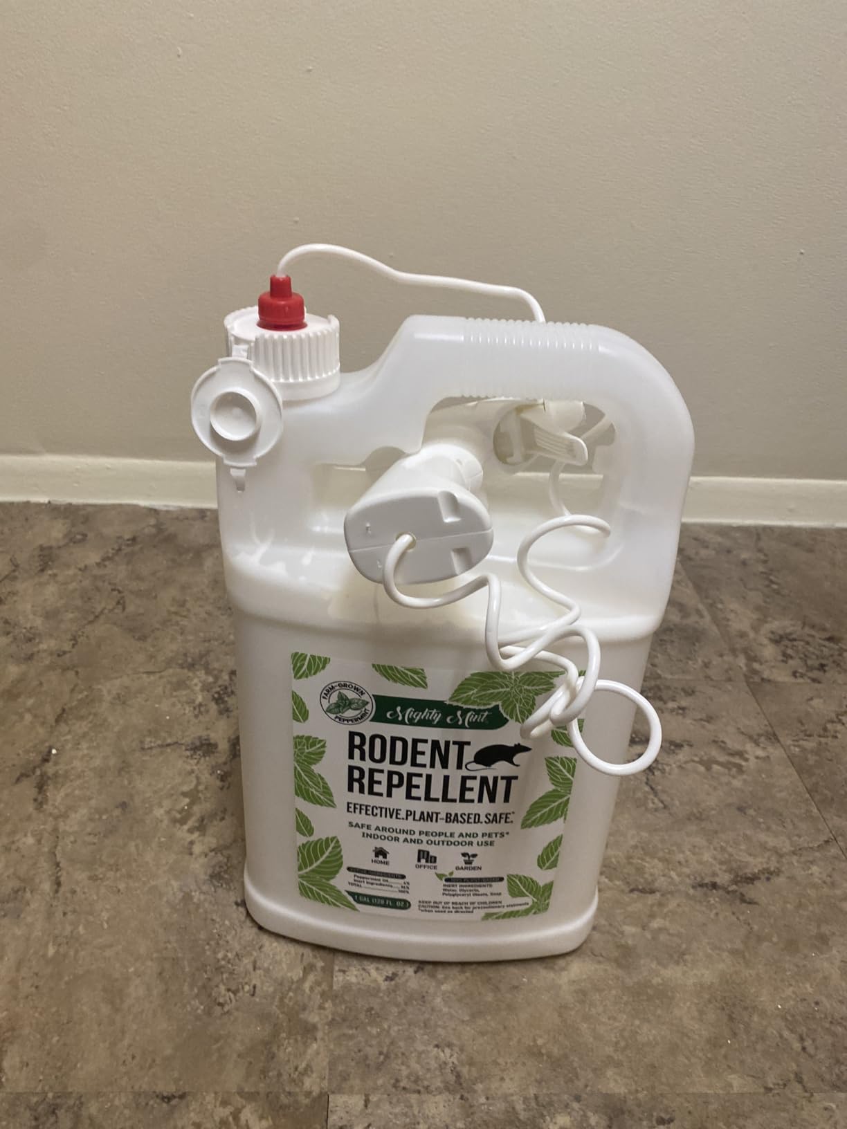 Mighty Mint Peppermint Oil Rodent Repellent Spray, 1 Gallon (128 oz) customer photo 1