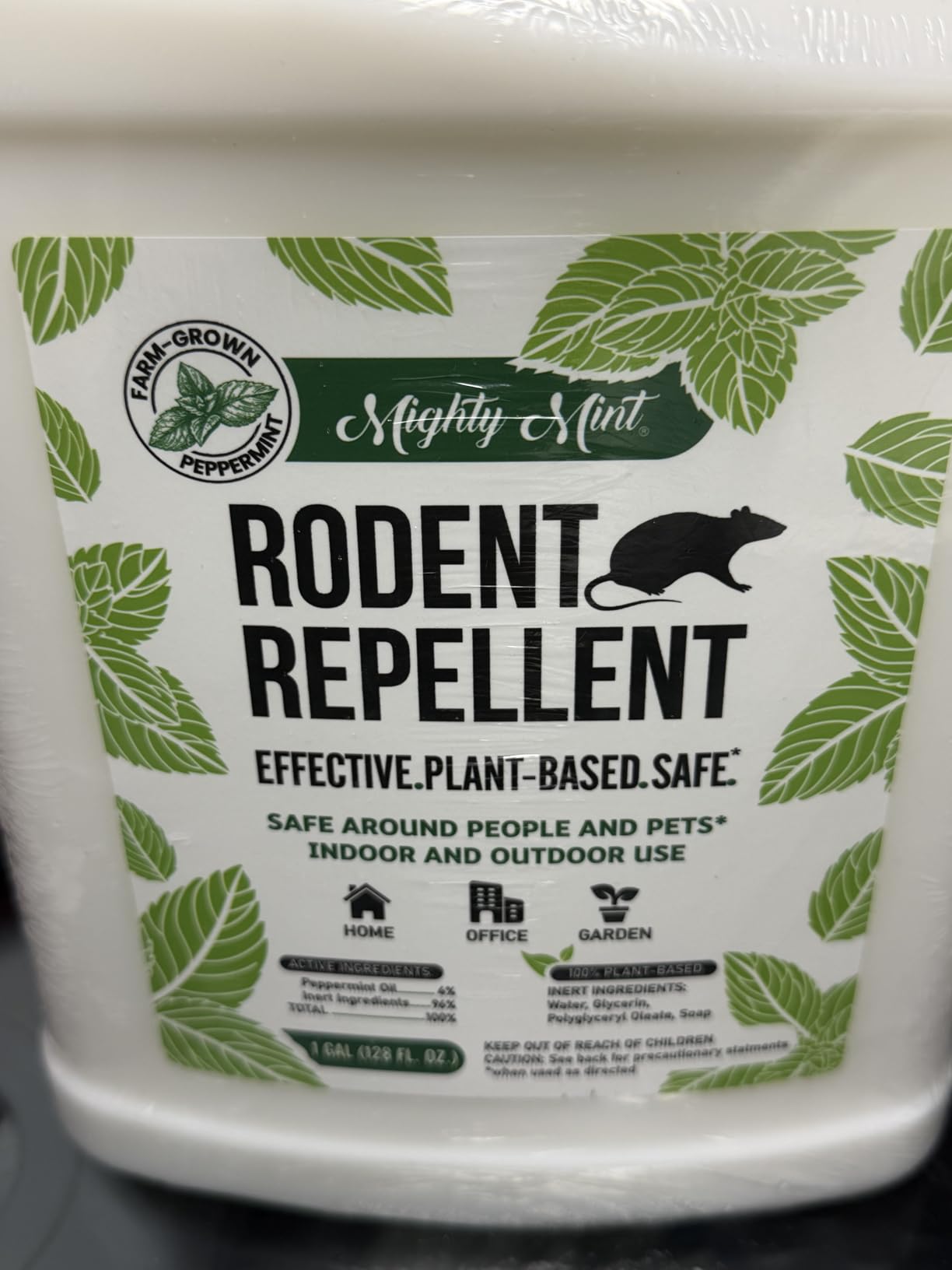 Mighty Mint Peppermint Oil Rodent Repellent Spray, 1 Gallon (128 oz) customer photo 2