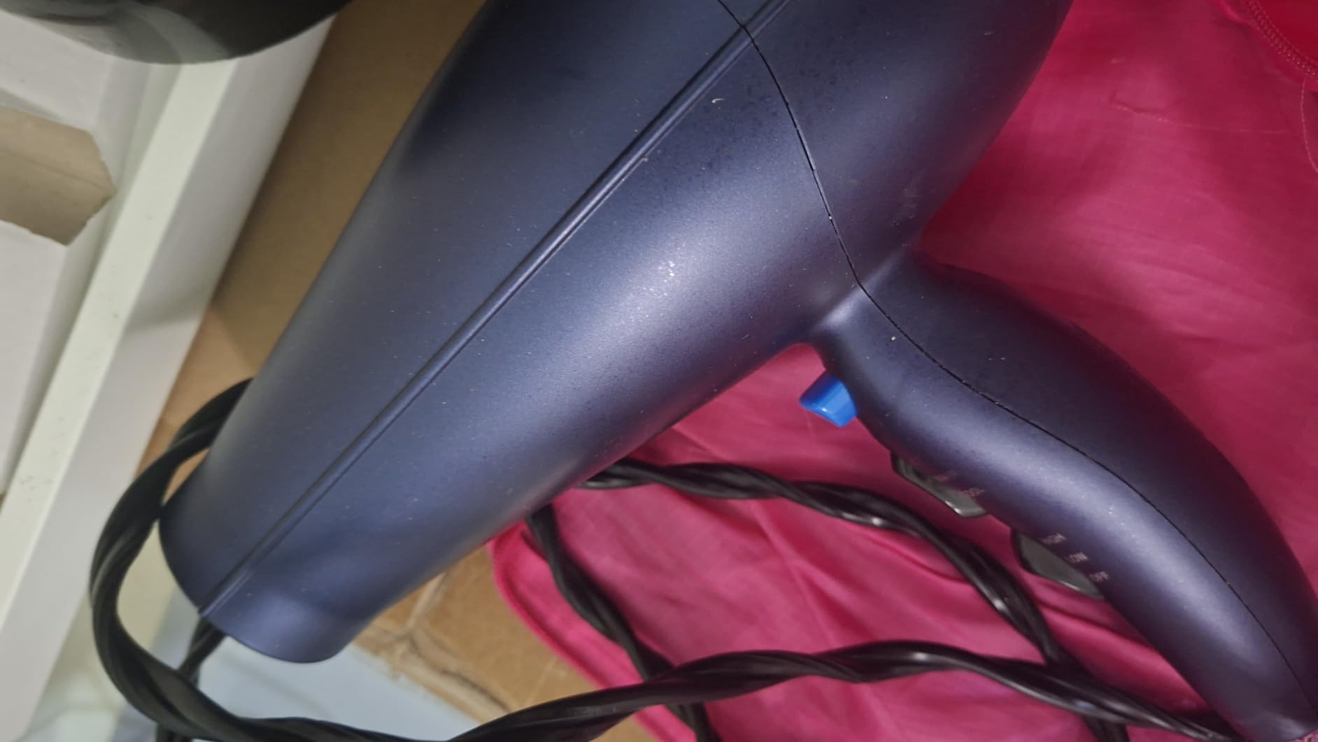 Conair Hair Dryer with Multi-Chamber Hair Diffuser Attachment, Dark Blue customer photo 1