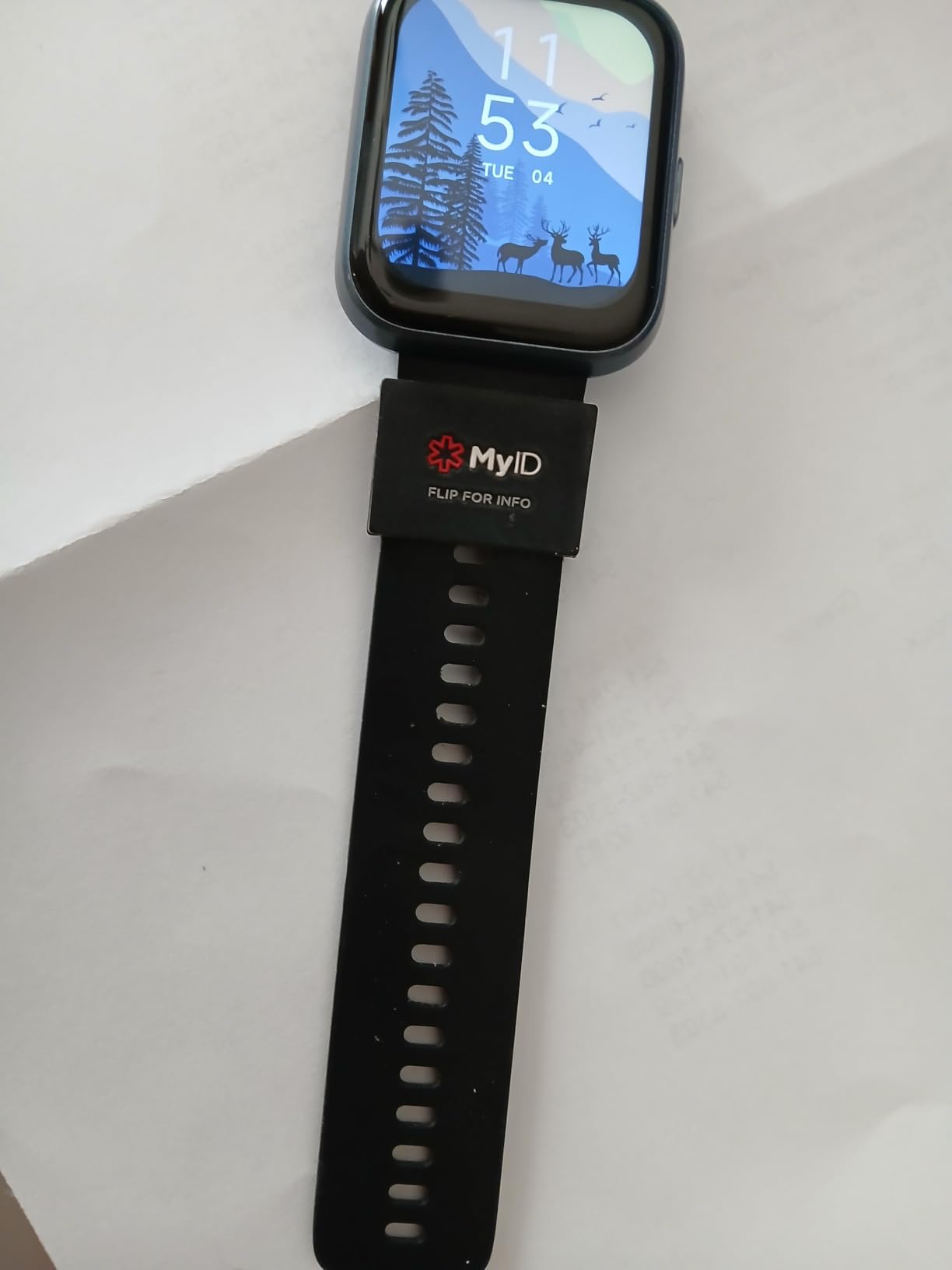 myID Medical ID Sleeve that Fits Apple Watch, Fitbit, Samsung Gear, Garmin and More customer photo 1