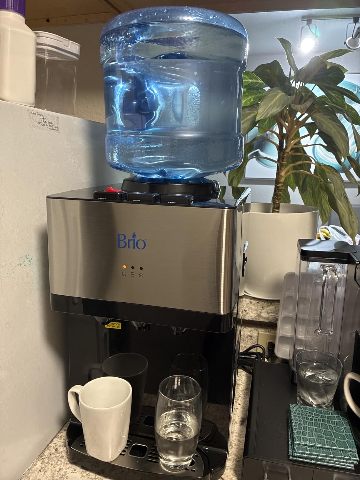 Brio Limited Edition Top Loading Countertop Water Cooler Dispenser with Hot Cold and Room Temperature Water. UL/Energy Star Approved customer photo 2
