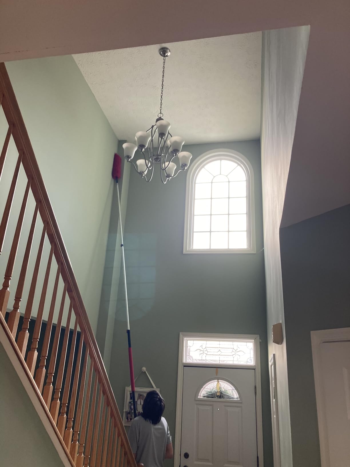 20 Foot High Reach Dusting Kit with 5-12 Foot Extension Pole // High Ceiling Duster with Telescopic Pole // Cobweb Microfiber Duster // Outdoor & Indoor Extendable Duster Cleaning Kit customer photo 2