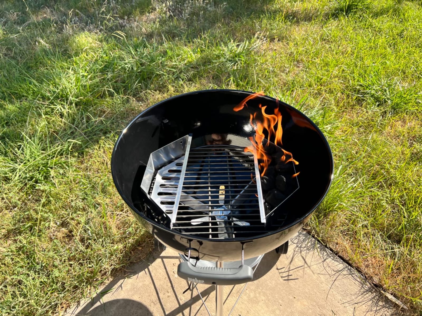Stainless Steel Charcoal Basket- BBQ Grilling Accessories for Grills and 22” Kettles- Heavy Duty Char-Basket for Briquette, Wood Chips- Charcoal Grill Accessories (Set of 2) customer photo 2