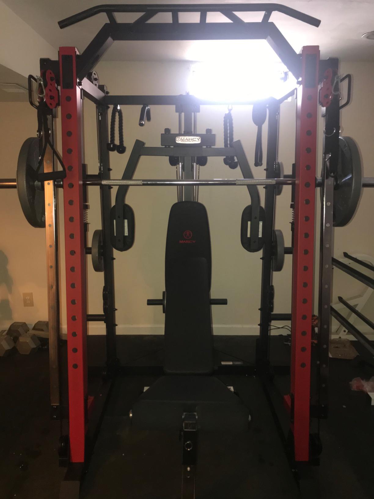 Marcy Smith Machine Cage System Home Gym Multifunction Rack, Customizable Training Station customer photo 2