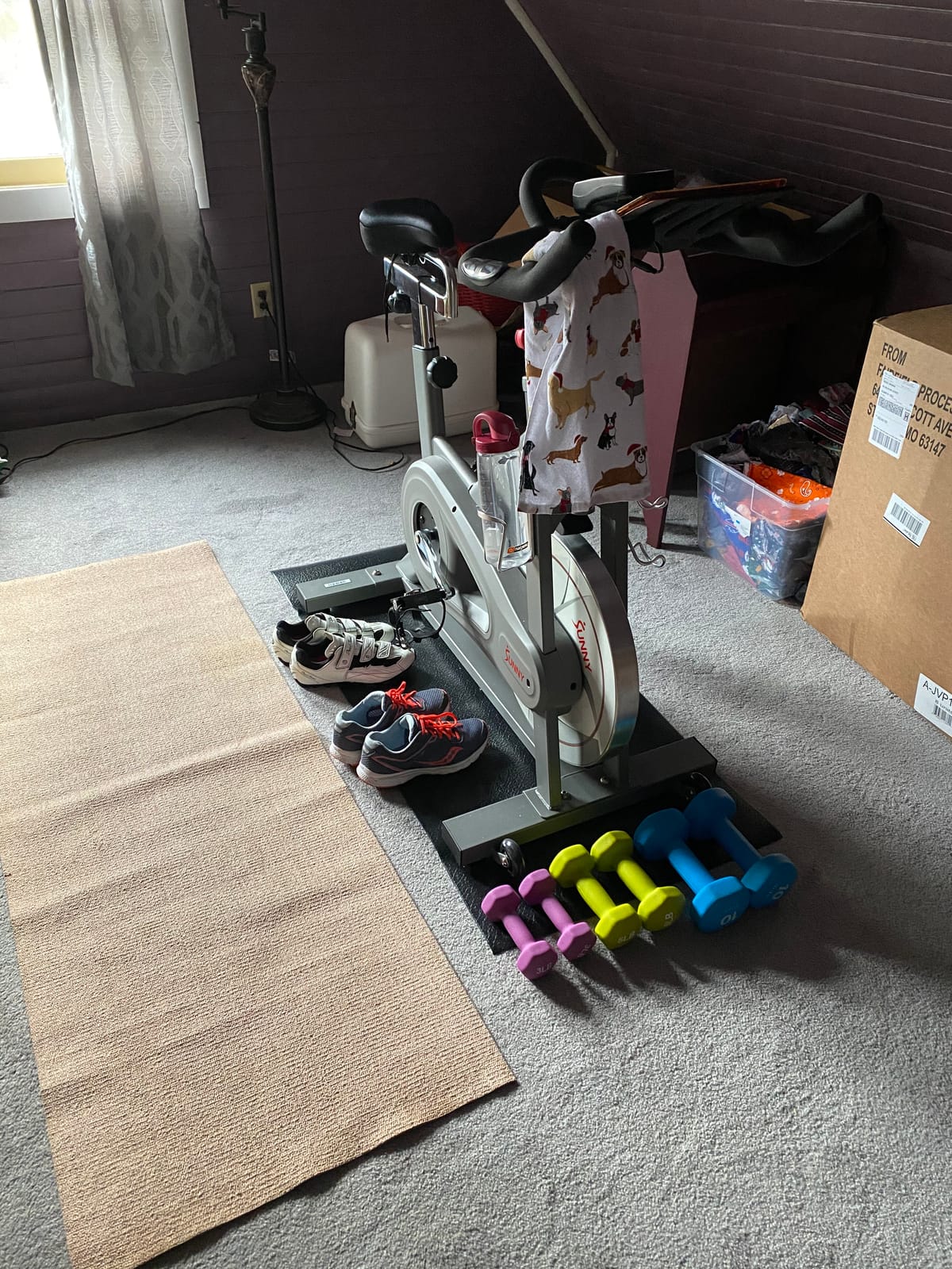 Sunny Health & Fitness Magnetic Exercise Bike for Indoor Cycling customer photo 2