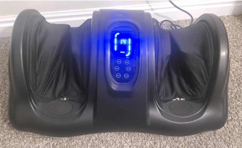 Best Choice Products Shiatsu Foot Massager for Pain Relief, Plantar Fasciitis, Neuropathy, Blood Circulation, Remote Control w/Compact Design - Gray customer photo 1