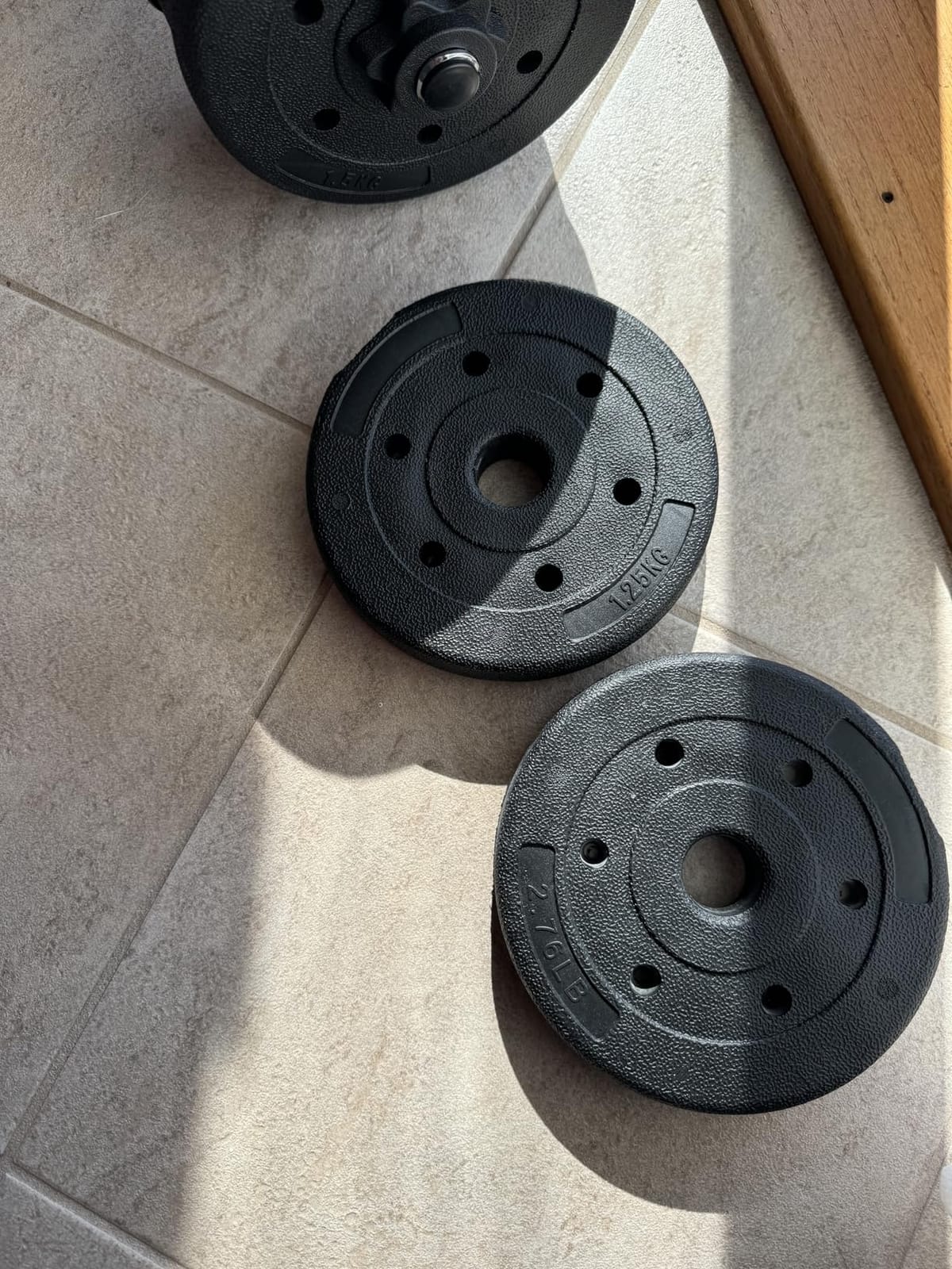 Yaheetech Adjustable Dumbbell Set Free Weights with Spinlock Collars, Black | Concrete-Filled Plastic Plates, Iron Bar, Non-Slip Grip, Strong Durability, Easy Weight Adjustments for Home Gym Beginners customer photo 1