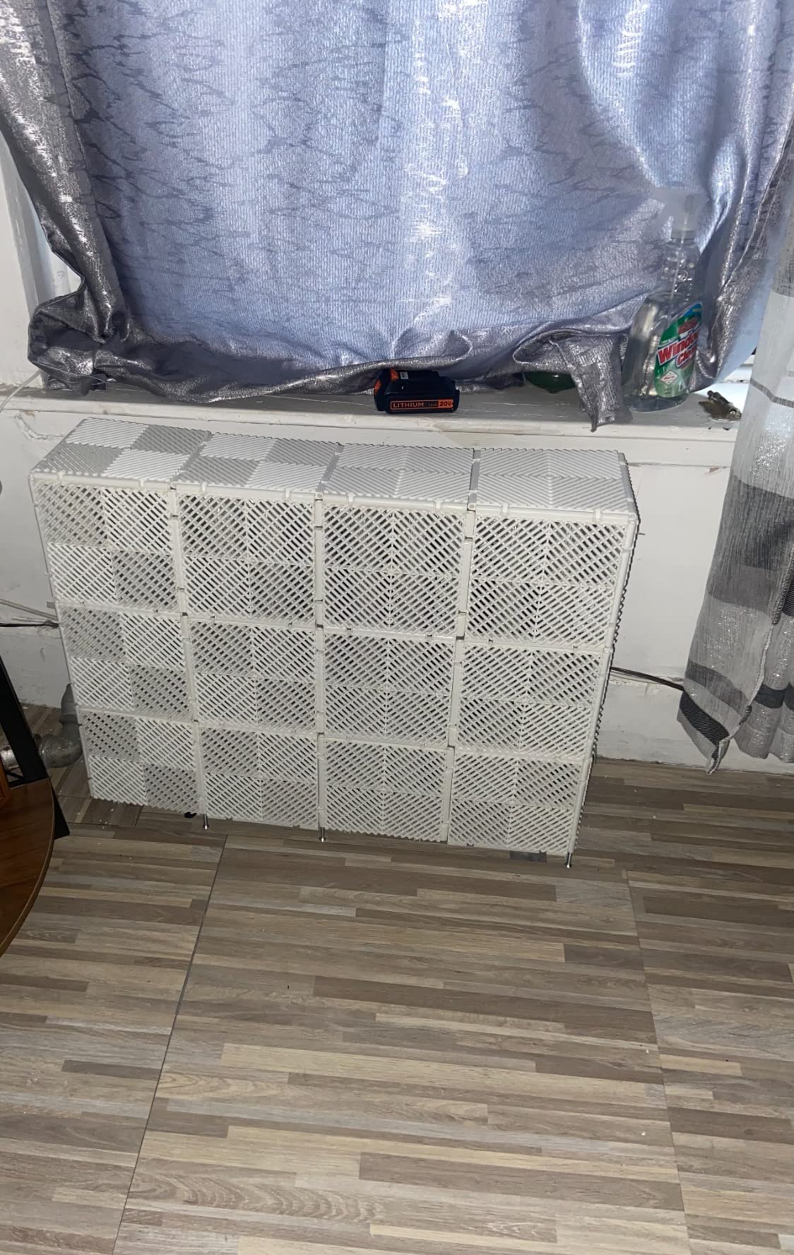 Ready Covers - Radiator Cover Heating Cabinet For Your Home And Office - Fits Most Large Size Radiators: CHARCOAL - 48 Tiles! (48, Charcoal) customer photo 2