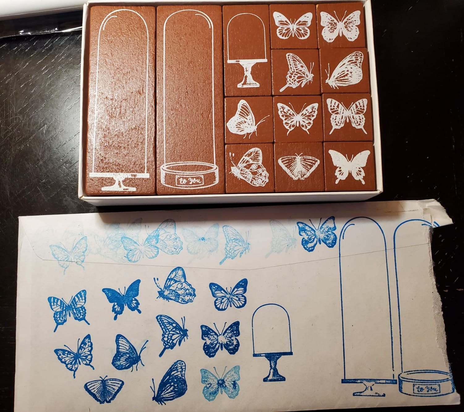 Dizdkizd 8 Pieces Vintage Wooden Rubber Stamps, Plant & Flower Decorative Mounted Rubber Stamp Set for DIY Craft, Letters Diary and Craft Scrapbooking customer photo 2