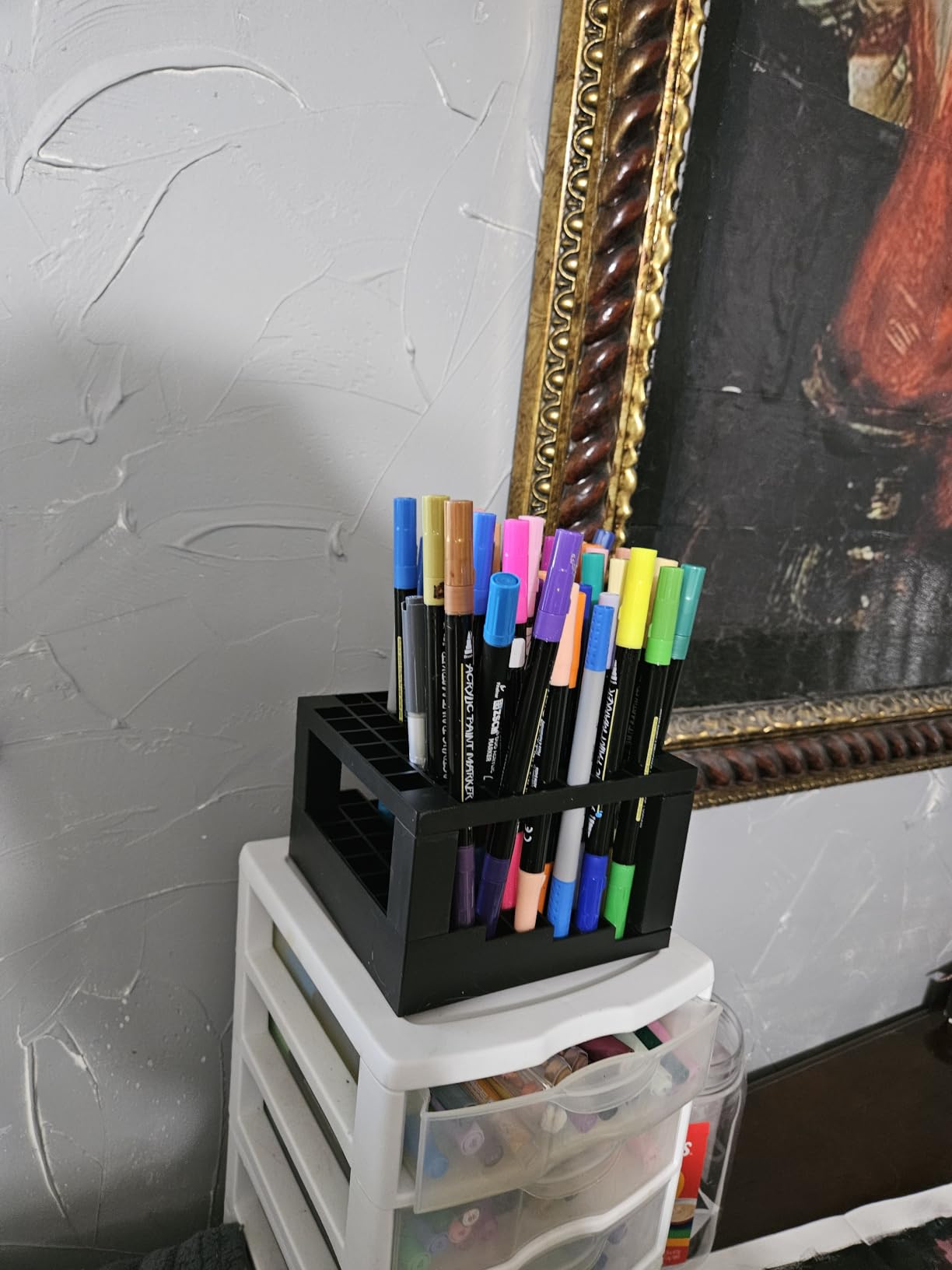 U.S. Art Supply 60 Slot Marker Organizer & Paint Brush Holder customer photo 2