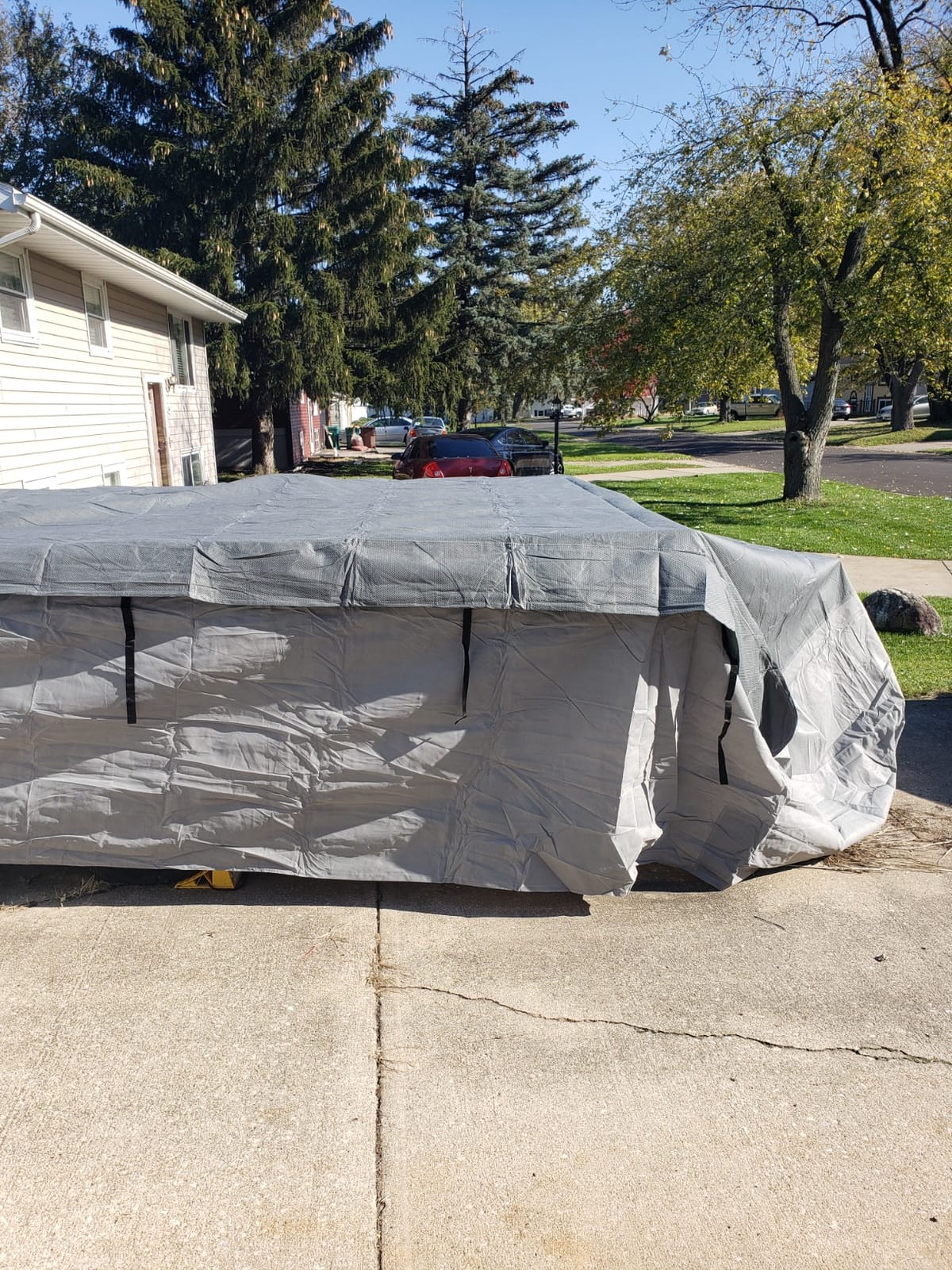 GEARFLAG Pop-Up Camper Cover, Waterproof Folding Trailer Cover with Air Vents & Reinforced Straps, Heavy Duty All-Season Weatherproof Protector Fits 12'-14' RVs customer photo 1