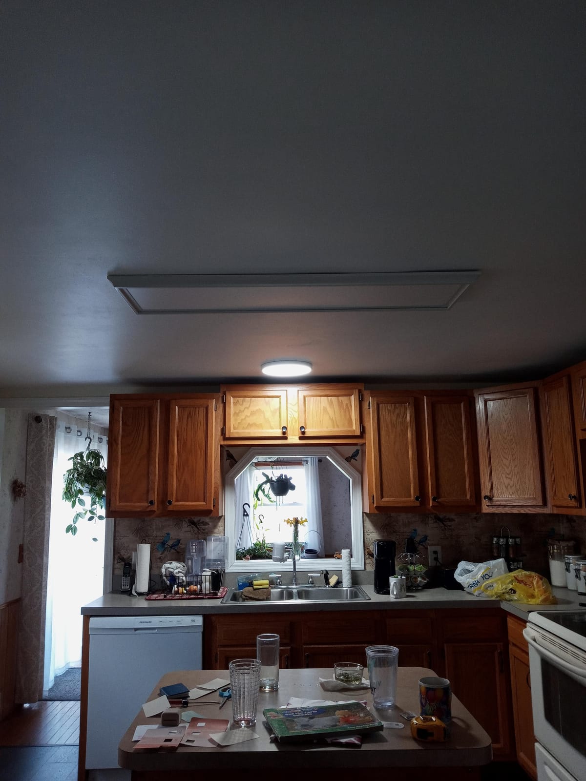 12 Inch LED Flush Mount Ceiling Light Fixture, 5000K Daylight White, 3200LM, 24W, Flat Modern Round Lighting Fixture, 240W Equivalent White Ceiling Lamp for Kitchens, Stairwells, Bedrooms.etc. customer photo 2
