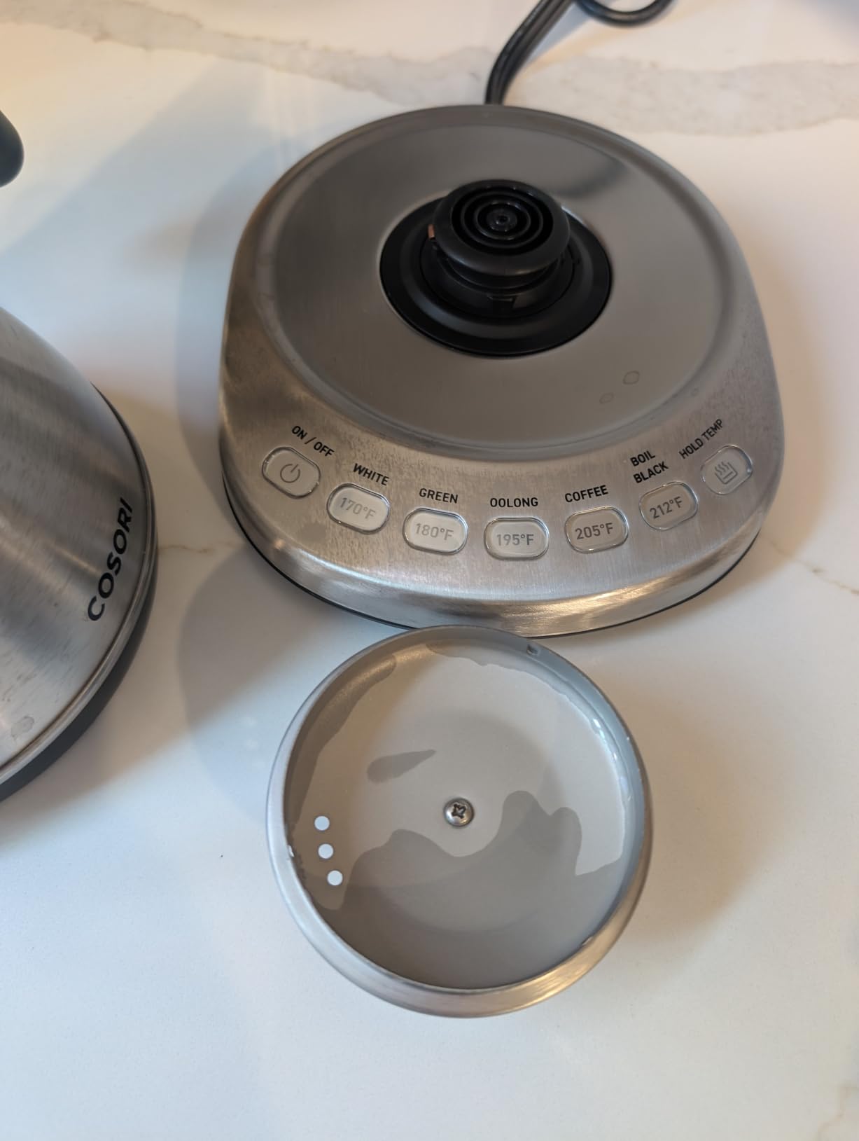 Cosori Gooseneck Electric Kettle with Temperature Control, 0.8L, Silver customer photo 1