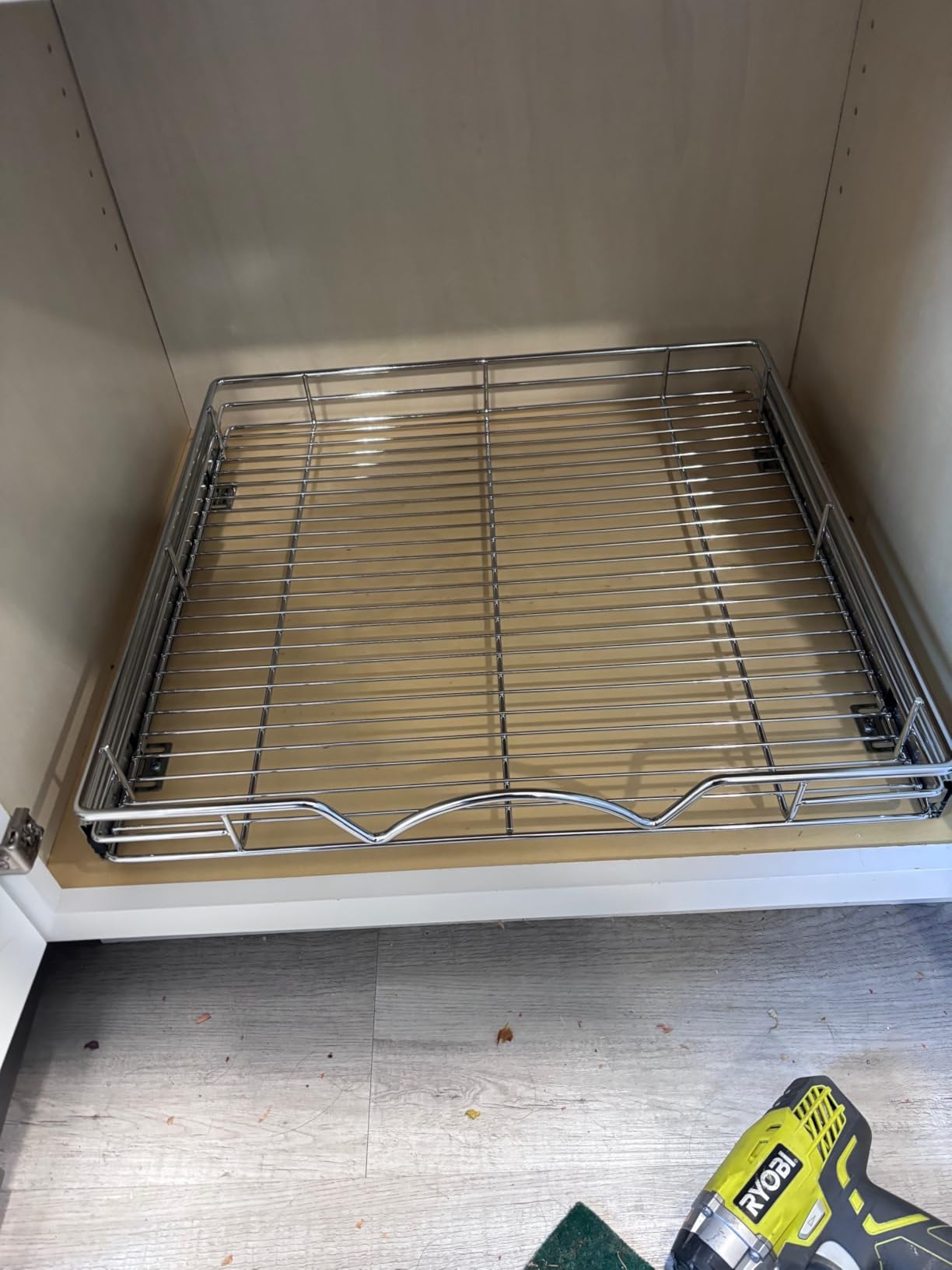 HOLDN’ STORAGE Pull Out Cabinet Organizer, 14”W x 21”D Cabinet Drawer | Heavy-Duty Caddy, Lifetime Limited Warranty, Steel Metal Cabinet Drawers, Chrome, Requires At Least 15-1/4” Cabinet Opening customer photo 2