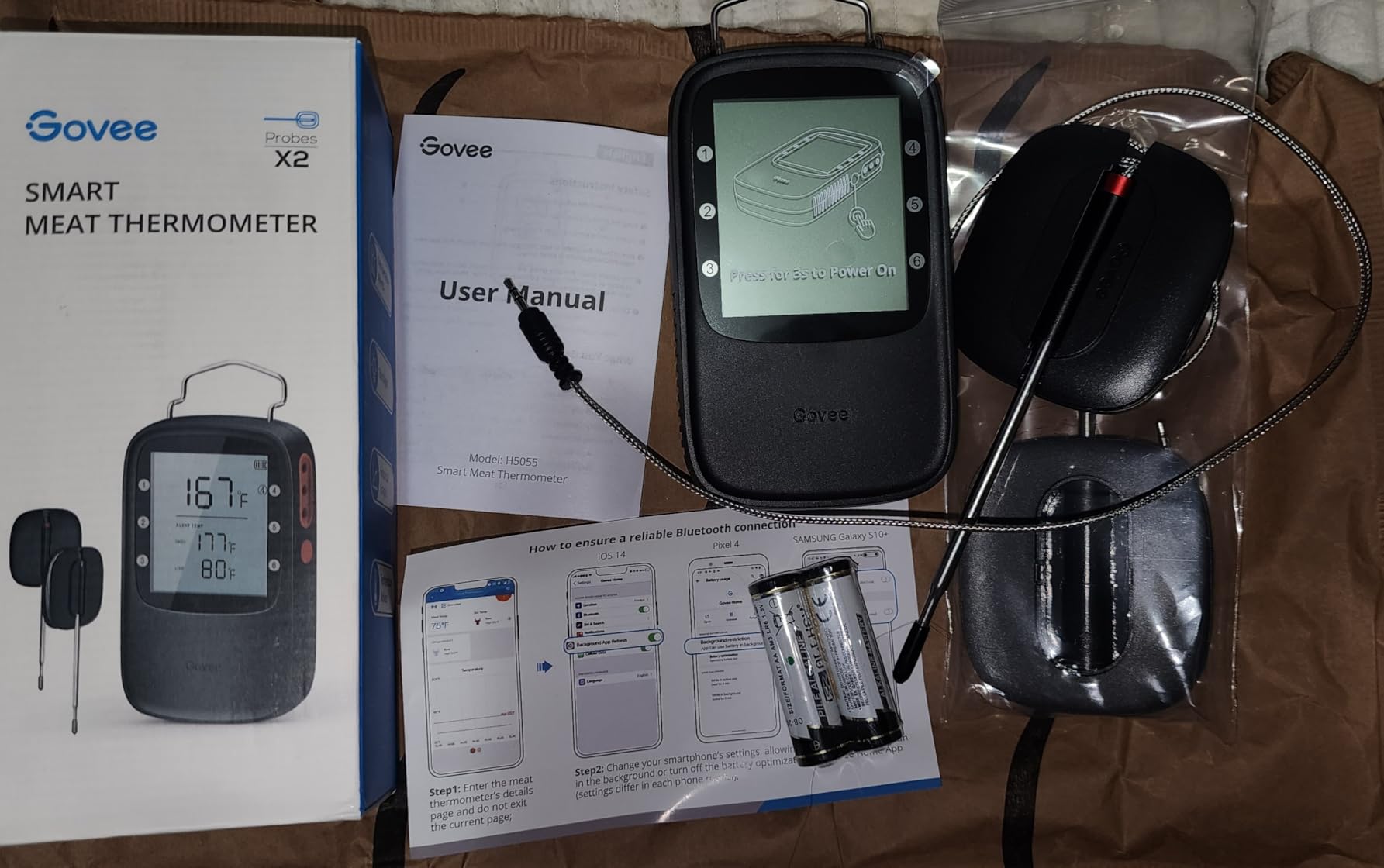 Govee Bluetooth Meat Thermometer Digital with Smart App Timer and Alerts customer photo 2