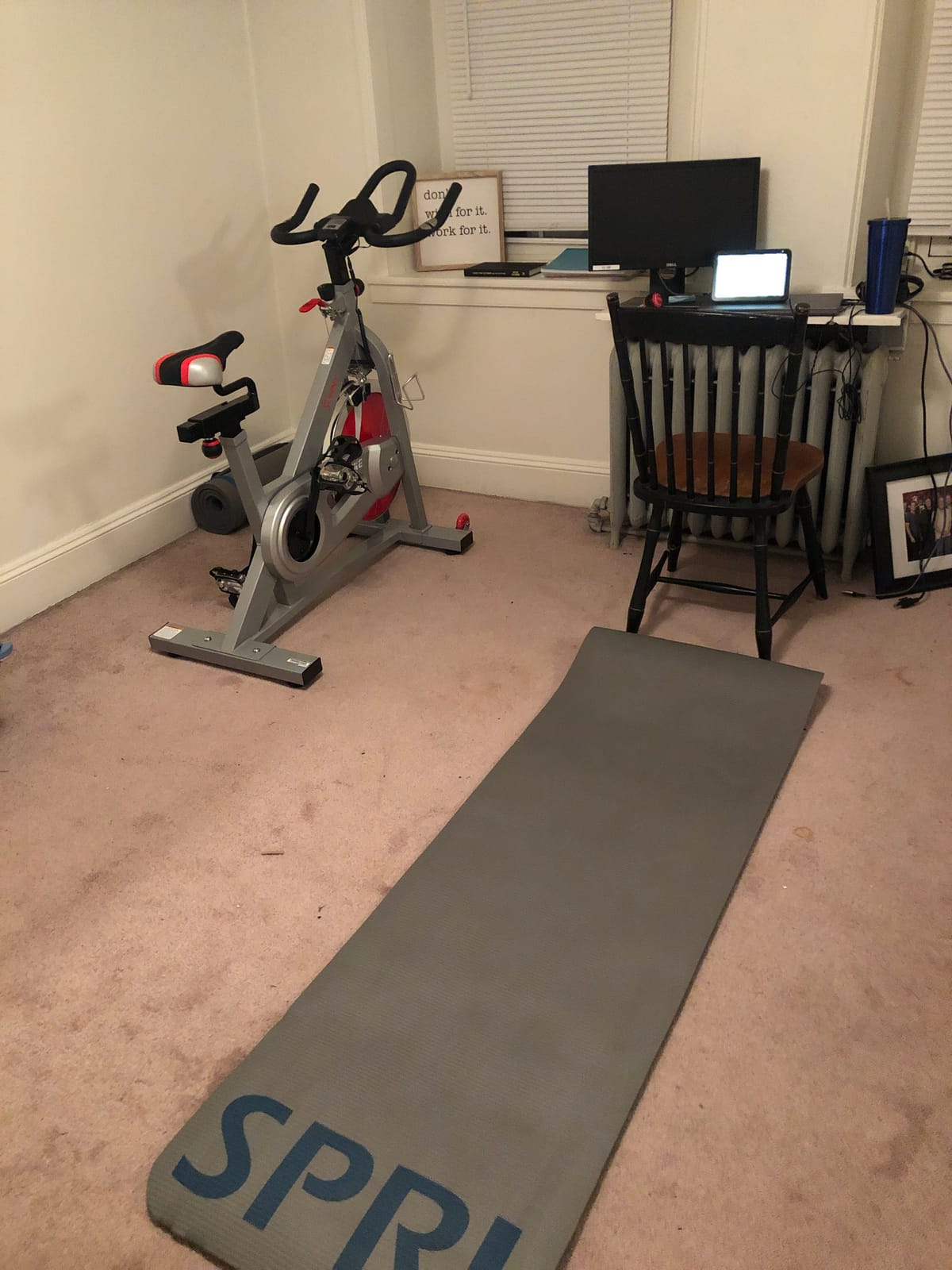 Sunny Health & Fitness Belt Drive Pro Indoor Cycling Bike customer photo 1