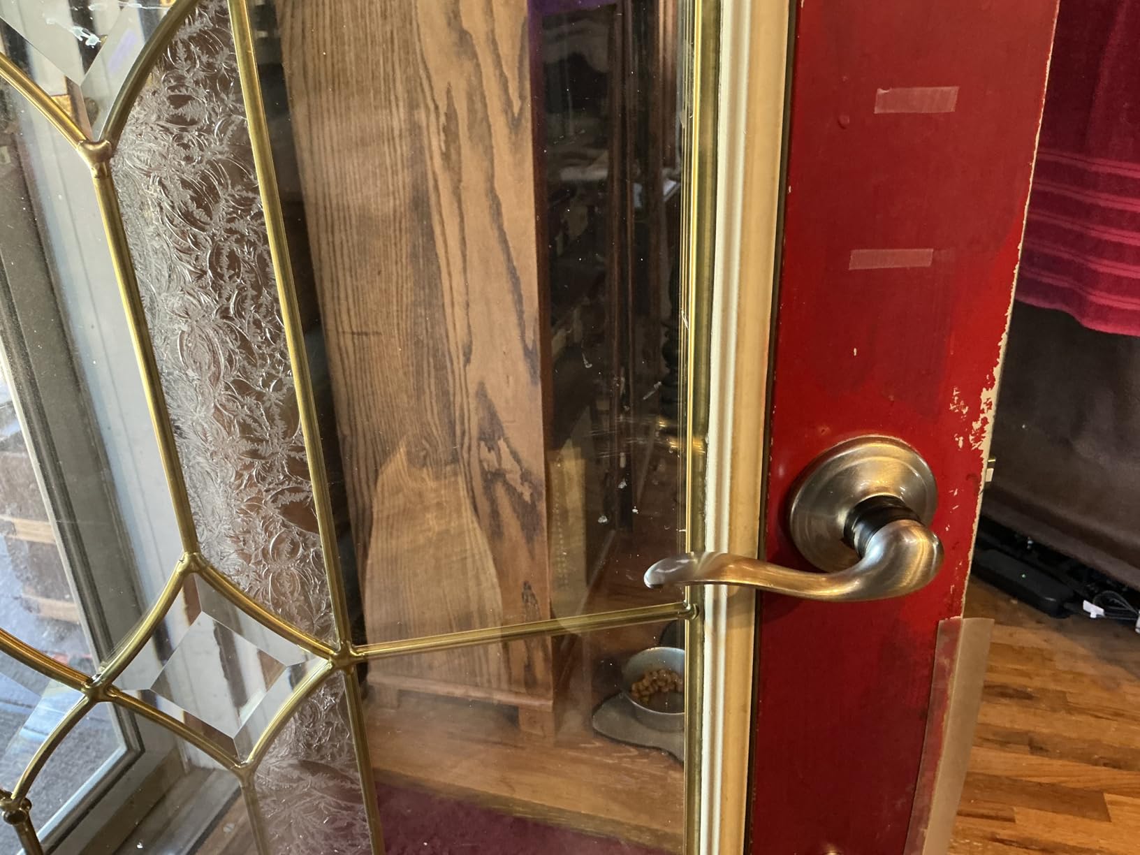 Kwikset CP815PTHXTNL-11P Clear Pack Prescott Passage Handleset with Tustin Lever Trim with No Deadbolt with RCAL Latch and RCS Strike Venetian Bronze Finish customer photo 1
