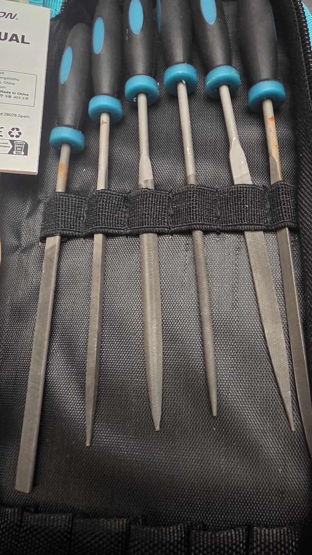 LIBRATON 13PCS Small Needle Files Set, 6 Carbon Steel & 6 Diamond File Set customer photo 2
