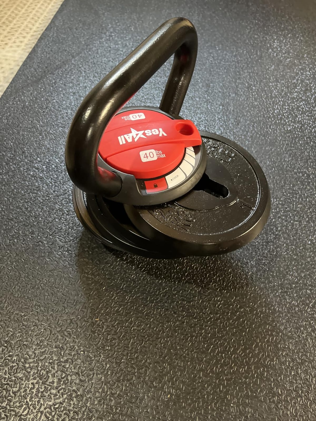 Yes4All Adjustable Kettlebell Set, 20-40 LB Weight Set, Solid Cast Iron Handle customer photo 2