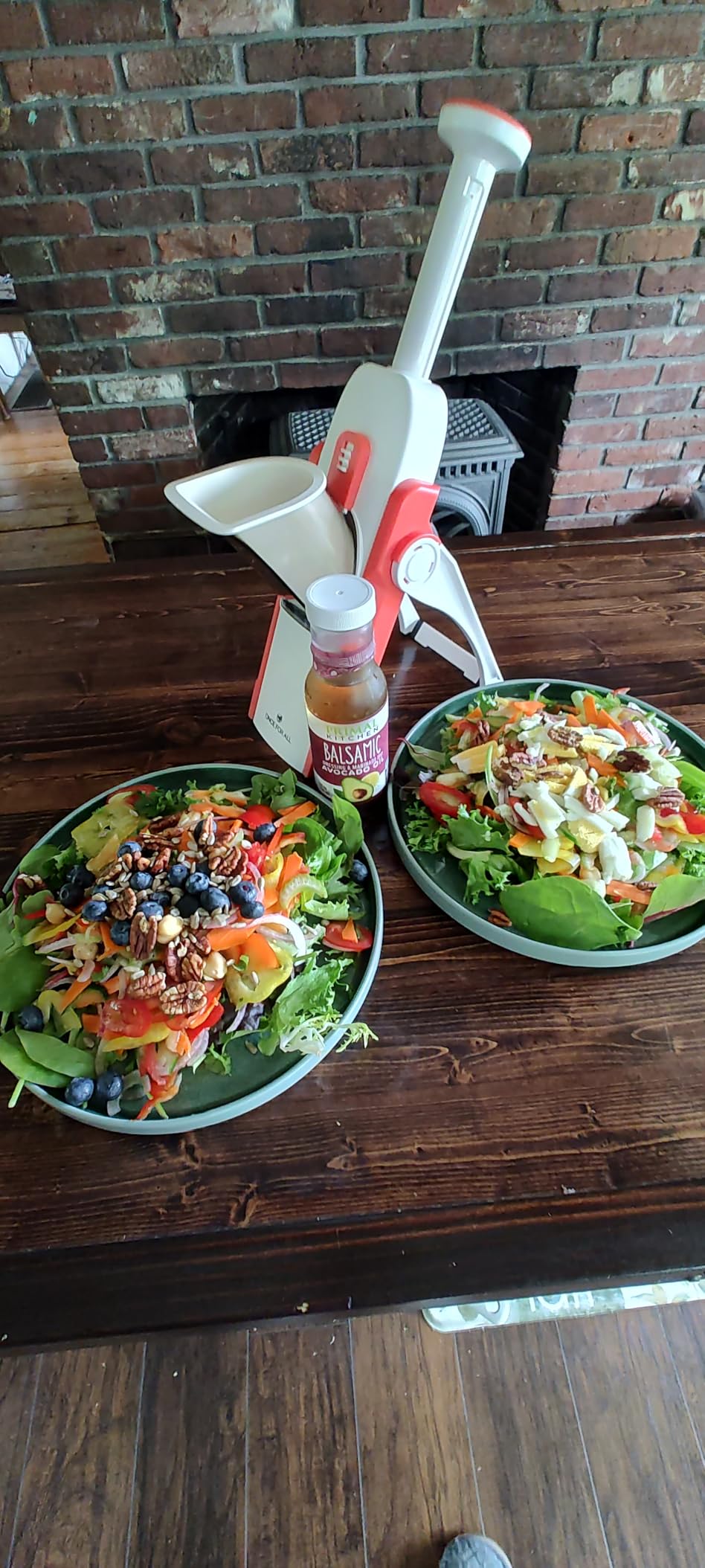 ONCE FOR ALL Safe Mandoline Slicer Kitchen, All in 1 Vegetable Slicer, Gray customer photo 2