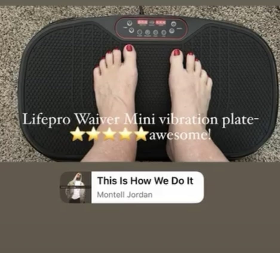 Lifepro Waver Mini Vibration Plate Exercise Machine with Resistance Bands customer photo 1