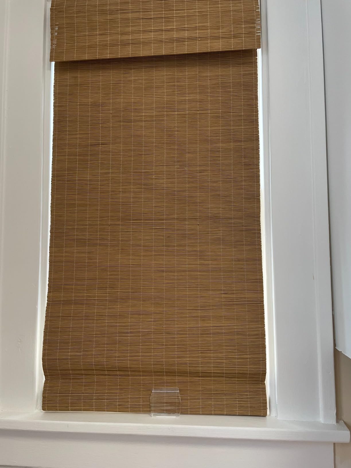 Letau No Drill No Tools Cordless Wood Window Shades Blinds, Bamboo Light Filtering Roller Shades, Color 19 customer photo 2