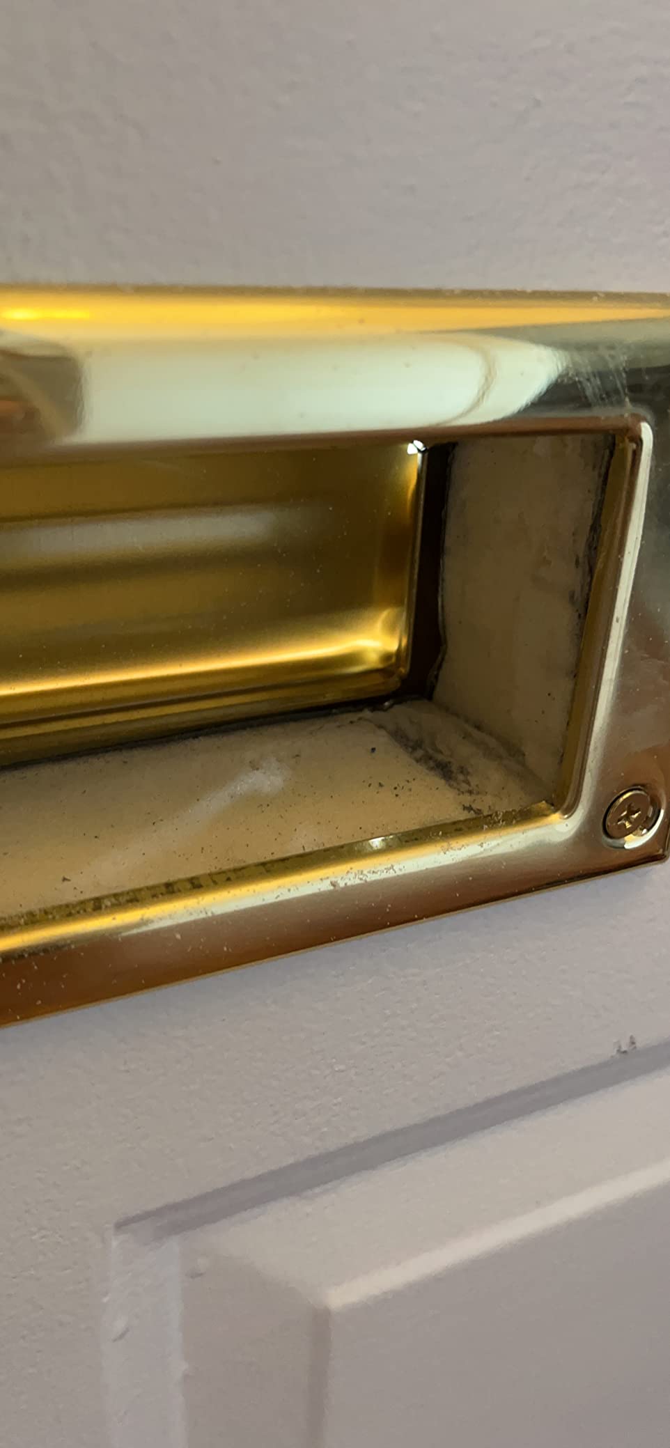 QCAA Solid Brass Mail Slot, with Solid Brass Interior Frame, 13