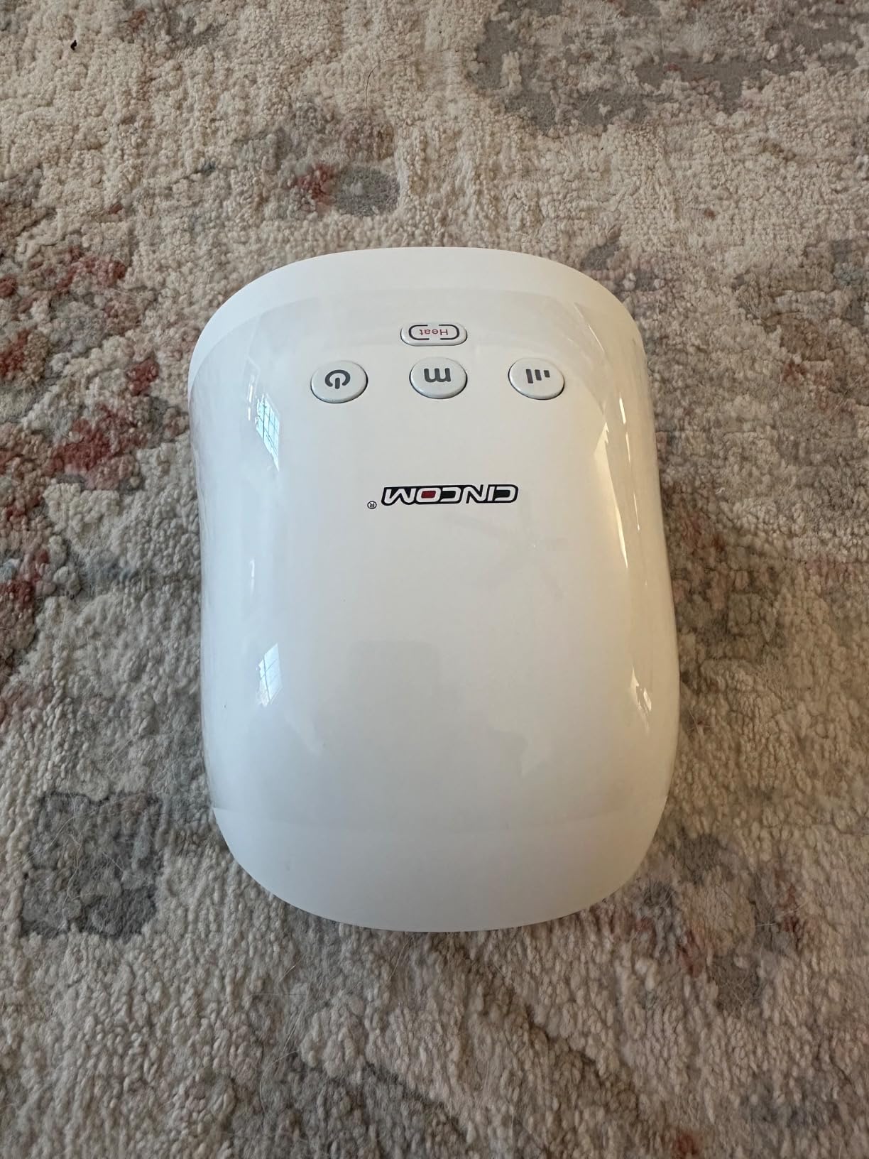 CINCOM Cordless Hand Massager with Heat and Compression, White customer photo 2